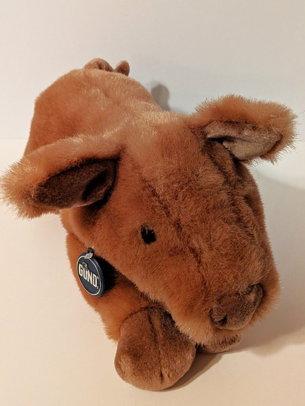 Vintage Gund PiggalettoPig Plush 16” Collector Classic Mauve Stuffed Animal Rare